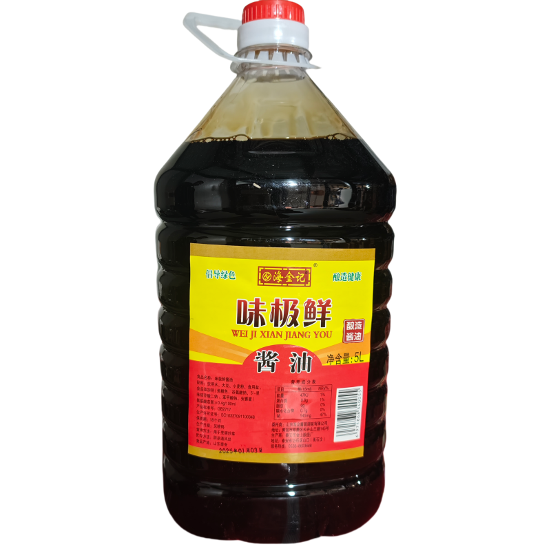 海金记味极鲜酱油5L*4